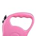 AIPET Retractable Dog Leash - Ribbon Lead for Training, Backyard Use and Walking Dogs - Easy to Grip Handle - Pet Training (Pink)