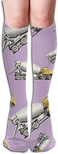 Cement Mixer Women Fancy Design Casual Socks Calf Compression Knee High Socks
