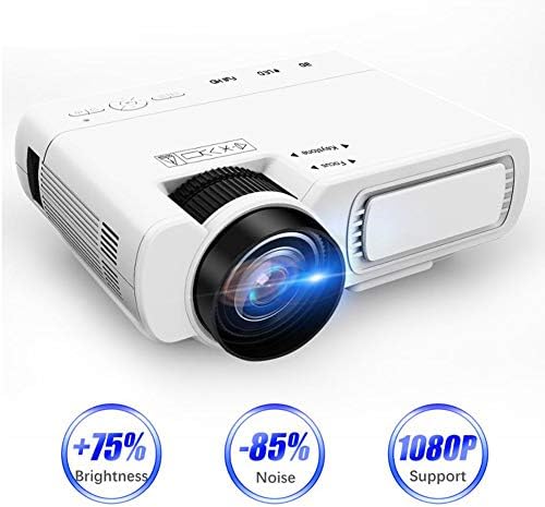 Tvスティック Ps4 Hdmi Vga Tf Usbと互換性のあるミニプロジェクター7p Av 170 フルhd 新発売 白 Ledプロジェクターホームシアター