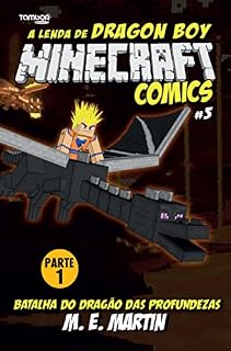 Livro Minecraft Comics: A Lenda de Dragon Boy 5 - Parte 01: Batalha do Dragão das Profundezas (4 See Comunicações LTDA)