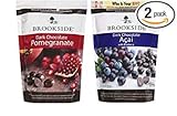 Brookside Dark Chocolate Pomegranate and Fruit Flavors Candy, 32-Ounce Bag and Brookside Dark Chocolate Acai and Blueberry Flavors Candy, 32-Ounce Bag (Pack of 2)