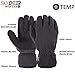 SKYDEER Winter Gloves with Premium Genuine Deerskin Suede Leather and Windproof Polar Fleece (Unisex SD8661T/XL, Warm 3M Thinsulate Insulation)