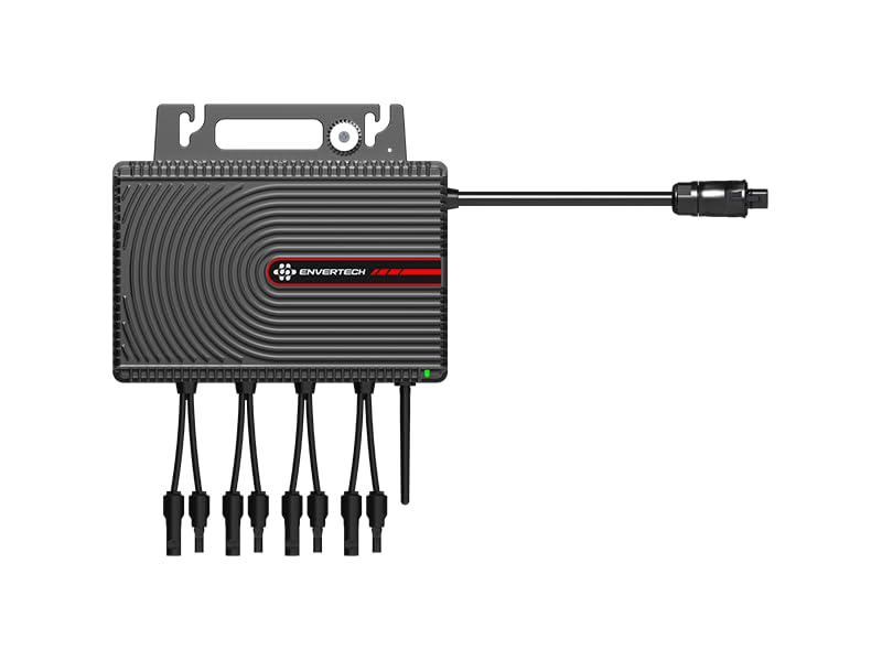 Solarway All In One Envertech Mikro-Wechselrichter 2000W Set inkl. 5M AC-Kabel & 8x2M DC-Kabel - für Balkonkraftwerk 800W-2000W für 4 PV Module - Black CASE - App & WiFi & Bluetooth (EVT-2000-SE) 6