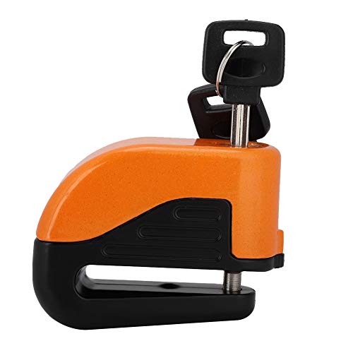 Anti-theft Disc Brake Lock 100dB Security Alarming System for Motorcycle, Scooter, Bicycle(Orange)