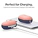 elago Silicone Case for Samsung Galaxy Buds Plus (2020) / Galaxy Buds (2019) [Body-Jean Indigo/Top-Peach]