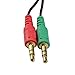 Conwork 2-Pack Stereo 3.5mm Female to 2 Male Gold Plated Headphone Mic Audio Y Splitter Extension Cable