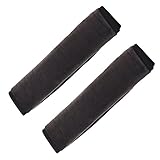 Amerzam 2 Pack Velvet Comfortable Shoulder Strap Pads Covers for Car Safety Seat Belt/backpack/travel bag (Gray)