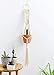 Mkono Macrame Plant Hangers Indoor Wall Hanging Planter Holder Cotton Rope Home Boho Decor 40 inches