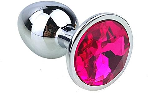 DbjSex Beginner Sexy Toy Stainless Steel Anal Plug Fetish Bed Restraint (Small, rose)