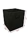 Sodynee Foldable Cloth Storage Cube Basket Bins Organizer Containers Drawers, 6 Pack, Black