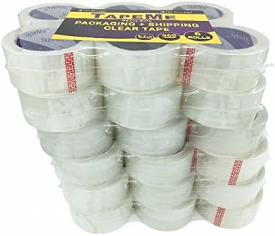 TapeMe Clear Packing Tape - 60 Yards Per Roll - 2.7mil (36 Rolls)