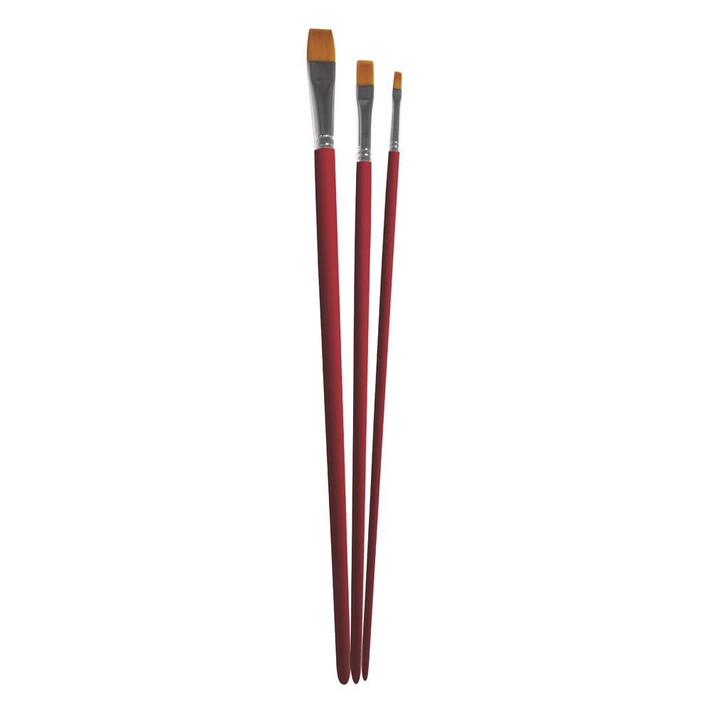 RAYHER HOBBY 37067000 Brush Set, Assorted, FSC 100%, Synthetic, Brown, 4 x 0.6 x 0.11 cm