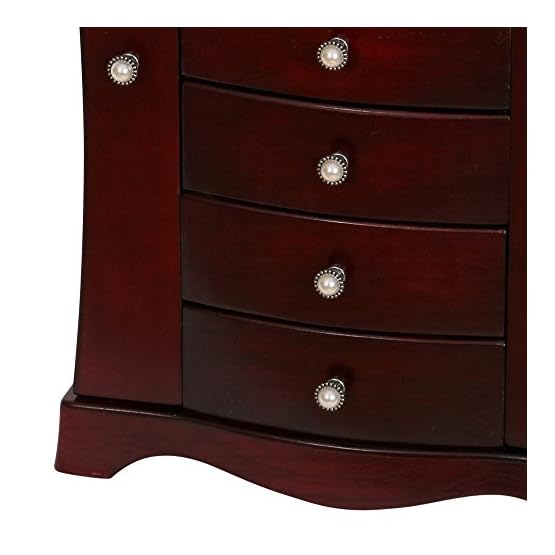 Mele & Co. Bette Wooden Jewelry Box (Mahogany Finish) - Image 5