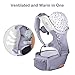 Baby Carrier for Newborn to Toddler , Bable 6-in-1 Convertible Carrier with Hip Seat, Baby Carrier Backpack for 8-33lbs, Baby Kangaroo Carrier with Accessories, Grey