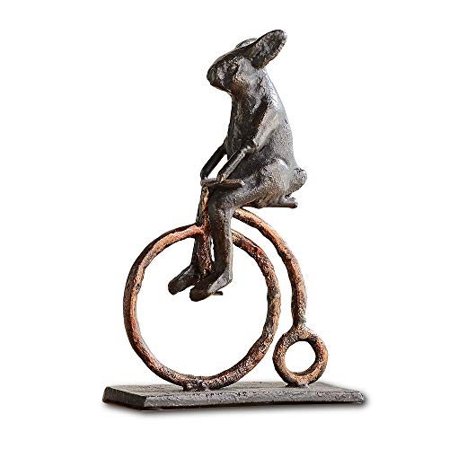 Rabbit on Antique Bicycle Decor