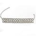 Bingirl Luxury Crystal Rhinestone Choker Necklace Collares Fashion Punk Wide Statement Necklace (Silver)