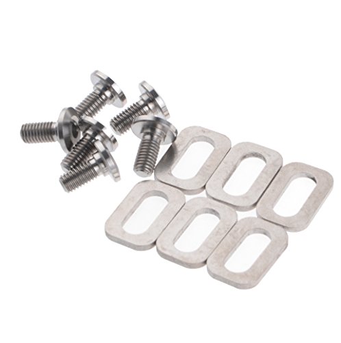 Wanyifa Titanium Ti Bolts Spacers for Look KEO Road Bike Clipless Pedals Cleats - Thumbnail 5