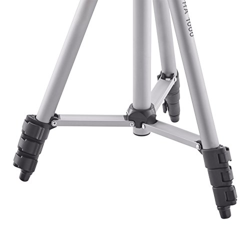 CULLMANN - 52100 - Alpha 1000 Stativ mit 3-Wege-Kopf - 3 Auszüge - Gewicht 480g - Tragfähigkeit 1 kg - 106cm Höhe - Packmaß 37cm - Silber – Bild 5