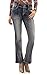WallFlower Women's Luscious Curvy Bootcut Mid-Rise Bling Insta Stretch Juniors Jeans (Standard and Plus), Davina, 7