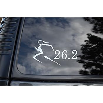 Amazon.com: 26.2 Oval Marathon Run car bumper window