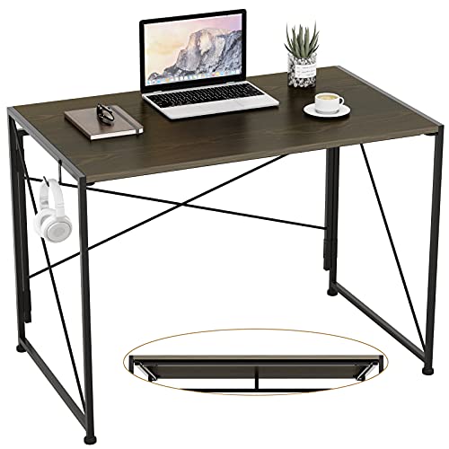 Engriy Folding Computer Desk, 40" Writing Study Desk for Home Office
