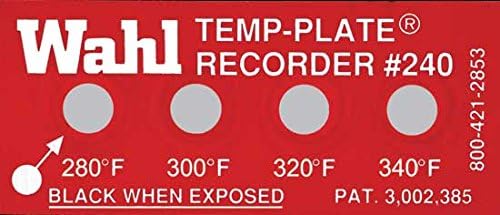 Wahl Instruments 240-280F Standard Four-Position Temp-Plate, 280, 300, 320 and 340 Degrees F (Pack of 10)
