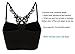 Bluetime Women's Seamless Workout Racerback Sport Running Yoga Bra (M, Black)