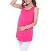 YeeSure Maternity Breast-Feeding Tunic Shirt YF11 Tunic Loose Fit Sleeveless Postpartum Jersey Clothes For Maternal (Free Size, Fuchsia)