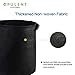 OPULENT SYSTEMS 5-Pack 10 Gallon Heavy Duty Aeration Fabric Grow Bags Thickened Nonwoven Fabric Containers for Potato/Plant Pots with Handles (Black)