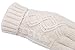 Simplicity Women Winter Gloves Knit Touchscreen Gloves, Vanilla