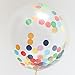 Sopeace 1 inch(2.5cm) Round Tissue Paper Confetti Round Tissue Paper Confetti Wedding Party Table Decorations Balloon Kit, 30g (Burgundy)