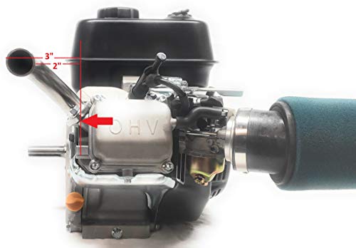 ARSPORT Exhaust Pipe for: Predator 212cc Non-HEMI & Predator HEMI. Go Kart & Mini Bikes. - Thumbnail 3