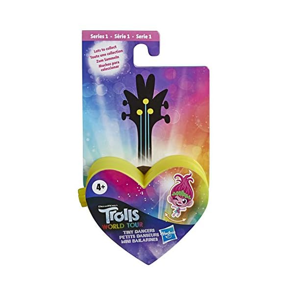 DreamWorks Trolls World Tour Tiny Dancers Surprise 4pack Series 2, Tiny Dancers Dolls, Clips, Rings and Glasses, Toy for…