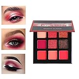 Beauty Glazed Pressed Eyeshadow Palette 9 Color Diamond Glitter Metallic Makeup Palette Matte Shimmer High Pigment Professional Mini Eye Shadow Kit (MARS)