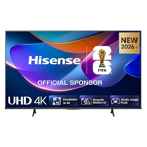 65A6S - UHD 4K Smart TV 65 Pulgadas, Escalador IA 4K, Smooth Motion IA, Modo Juego Plus, Dolby Vision, Control por Voz, Filmmaker Mode, Airplay