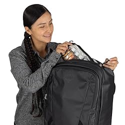 Osprey Transporter Wheeled Carry-On, Raven Black