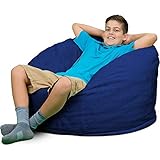 ULTIMATE SACK Bean Bag Chairs in Multiple Sizes and Colors: Giant Foam-Filled Furniture - Machine Washable Covers, Double Sti