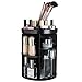 SONGMICS 360 Degree Rotating Makeup Organizer Adjustable Countertop Cosmetic Storage Box Display, Large Capacity, 7 Layers Brushes Lipsticks Toner, Black UJMU15BK, Round