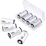 EBL CR123A CR123 Lithium Batteries( 8 Pack ) High Performance Non-Rechargeable Battery for Arlo Cameras, Polaroid, Microphones, Flashlight [CAN NOT BE RECHARGED]