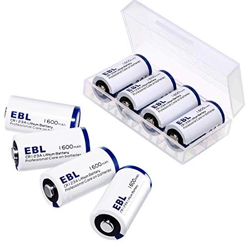 EBL CR123A CR123 Lithium Batteries( 8 Pack ) High Performance Non-Rechargeable Battery for Arlo Cameras, Polaroid, Microphones, Flashlight [CAN NOT BE RECHARGED]
