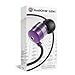 GOgroove Earbud Headphones with Deep Bass & Comfortable Ear Gel Tips (Purple) - In Ear Earphones Featuring Noise Isolating Design, Durable Alloy Driver Housing, & Ergonomic Angled Stay-In Fit