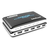 Zettaguard 1 x 4 HDMI Splitter 1 Input 4 Output Digital 1X4 Splitters with Full HD 4K x 2K, 3840 × 2160, 3D Support (ZW140)