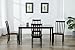 Boraam Bloomington 5-Piece Dining Room Set, Black/Cherry