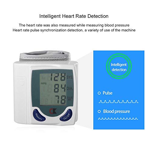 Digital Wrist BP Blood Pressure Monitor Meter Health Care Sphygmomanometer Cuff