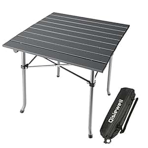 camping portable table lightweight folding beach aluminum