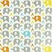 Bumkins Petit Collage Waterproof Starter Bib, Elephant Splash (4-9 Months)