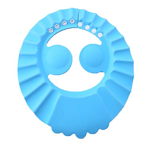 Refaxi Soft Kids Toddler Baby Bath Hat Shower Shampoo Visor Hats Wash Hair Shield Cap (Blue)
