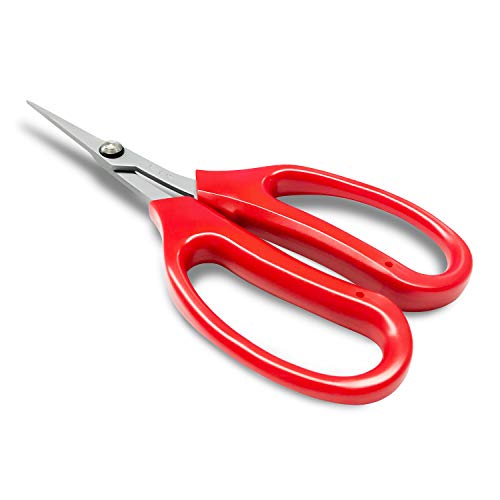 Zhang Xiao Quan 6 inch Garden Bonsai Pruning Shears Curved Blade with PTFE Coated for Cutting & Trimming Flowers Furits Vegetables