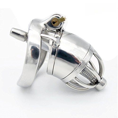 New Stainless steel male chastity device cock cage with urethral sound penis cage chastity belt virginity belt sex toys 277-1