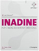 Inadine Non Adherent Dressings 5x5cm Water Resistant Infection Preventing view 1
